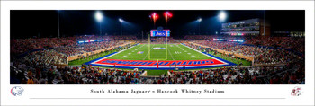 South Alabama Jaguars Football Panoramic Art Print