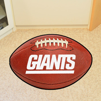 20.5" x 32.5" New York Giants Retro Logo Football Shape Mat