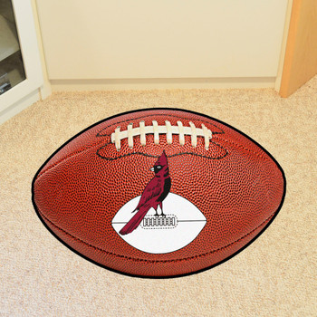 20.5" x 32.5" Arizona Cardinals Retro Logo Football Shape Mat