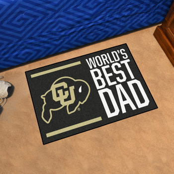 19" x 30" Colorado Buffaloes World's Best Dad Rectangle Starter Mat