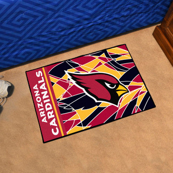 19" x 30" Arizona Cardinals NFL x FIT Pattern Rectangle Starter Mat