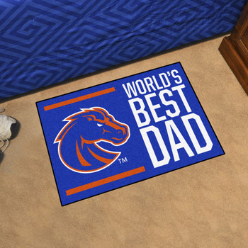 19" x 30" Boise State Broncos World's Best Dad Rectangle Starter Mat