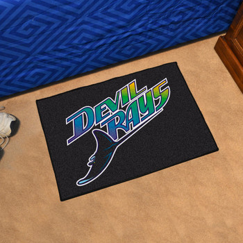 19" x 30" 1998 Tampa Ray Devil Rays Retro Logo Rectangle Starter Mat