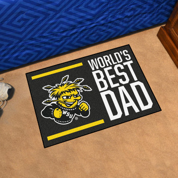 19" x 30" Wichita State Shockers World's Best Dad Rectangle Starter Mat