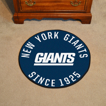 27" New York Giants Retro Logo Roundel Round Mat