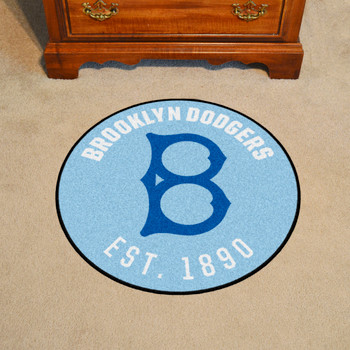 27" 1944 Brooklyn Dodgers Retro Logo Roundel Round Mat