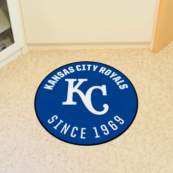 27" 1969 Kansas City Royals Retro Logo Roundel Round Mat