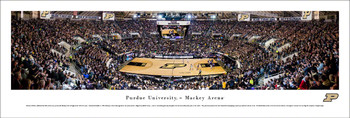 Purdue Boilermakers Basketball Panoramic Art Print