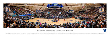 Villanova Wildcats Basketball 1st Game at Finneran Pavilion Panoramic Art Print