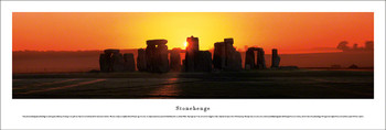 Stonehenge at Sunset Panoramic Art Print