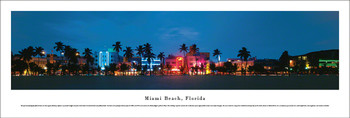 Miami Beach, Florida Panoramic Art Print