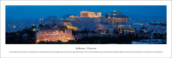 Athens, Greece Skyline Panoramic Art Print