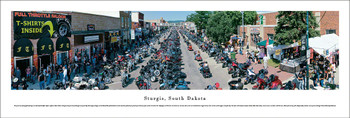 Sturgis, South Dakota Skyline Panoramic Art Print