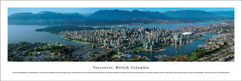 Vancouver, British Columbia Skyline Panoramic Art Print
