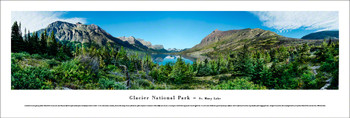 Glacier National Park Saint Mary Lake Panoramic Art Print