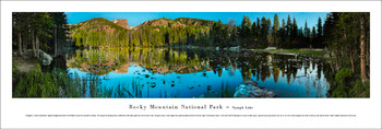 Rocky Mountain National Park Nymph Lake Panoramic Art Print