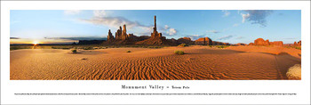 Monument Valley Navajo Tribal Park Totem Pole Panoramic Art Print
