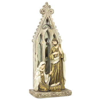 19.25" Holy Family Arch Resin Sculpture