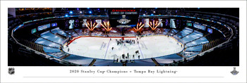 2020 Stanley Cup Champions Tampa Bay Lightning Panoramic Art Print