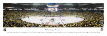 Pittsburgh Penguins Hockey Center Ice Panoramic Art Print