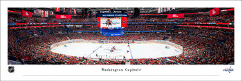 Washington Capitals Hockey Center Ice Panoramic Art Print