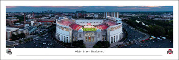 Ohio State Buckeyes Football "Ohio Stadium" Aerial Panoramic Art Print