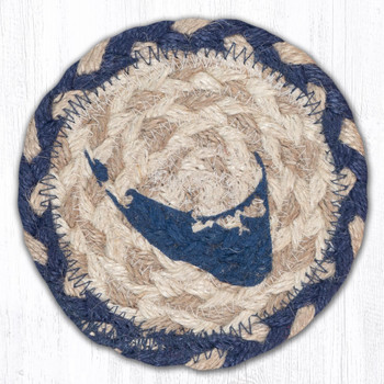 Nantucket Printed Jute Coasters by Harry W. Smith, Set of 8