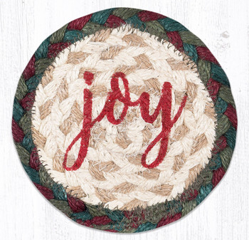 Joy Printed Jute Coaster by Sandy Clough