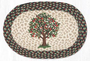 Apple Tree Braided Jute Oval Placemat