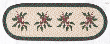 13" x 36" Holly Braided Jute Oval Table Runner by Sandy Clough