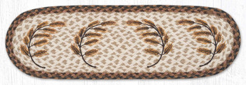 Golden Wheat Oval Stair Tread Rug 8.25x27 by Susan Burd