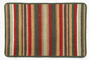 20" x 30" Terracotta/Cactus Braided Jute Rectangle Rug