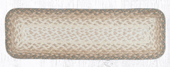 Natural Rectangle Stair Tread Rug 8.25x27
