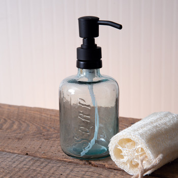 Vintage Glass Soap Dispenser