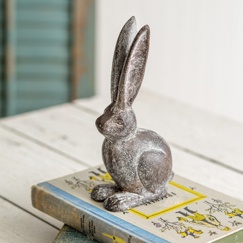 Hare Cast Iron Statue