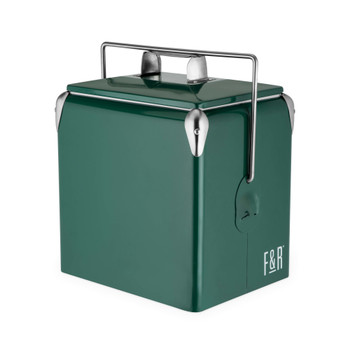 Green Vintage Metal Cooler by Foster & Rye