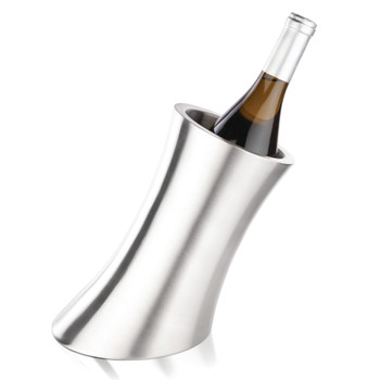 Convex Stainless Steel Wine Bottle Chiller by Viski