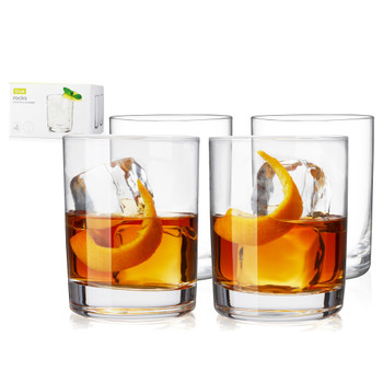 True Square Rocks Glass, by True, 1 Set