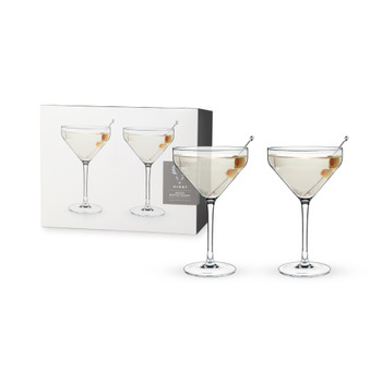 Angled Martini Glasses by Viski, Set of 2