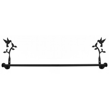 18" Hummingbird Metal Hand Towel Bar