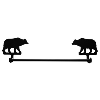 18" Bear Metal Hand Towel Bar