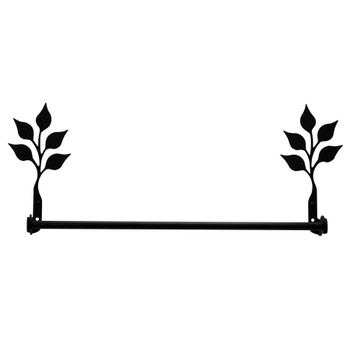 24" Leaf Metal Towel Bar