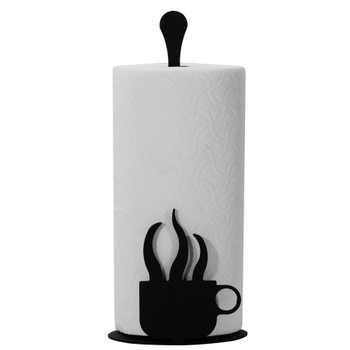 Coffee Cup Metal Paper Towel Stand