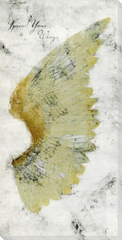 Wings 2 Wrapped Canvas Giclee Art Print Wall Art
