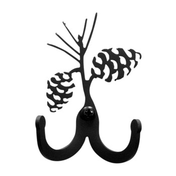 Pinecone Double Metal Wall Hook