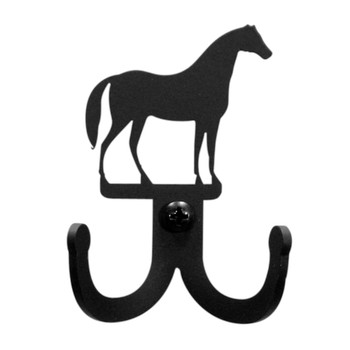 Horse Double Metal Wall Hook