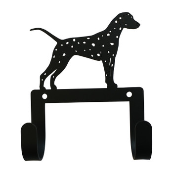 Dalmatian Dog Leash and Collar Double Metal Wall Hook