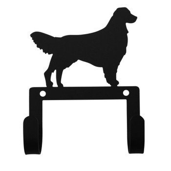 Retriever Dog Leash and Collar Double Metal Wall Hook
