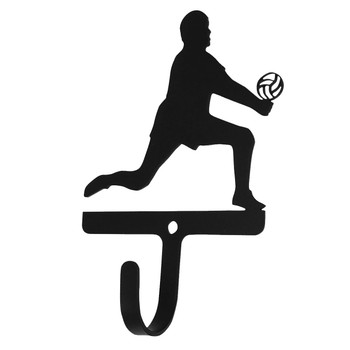 Man/Boy Volleyball Player Small Metal Wall Hook