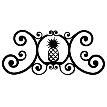 Pineapple Over the Door Metal Wall Art